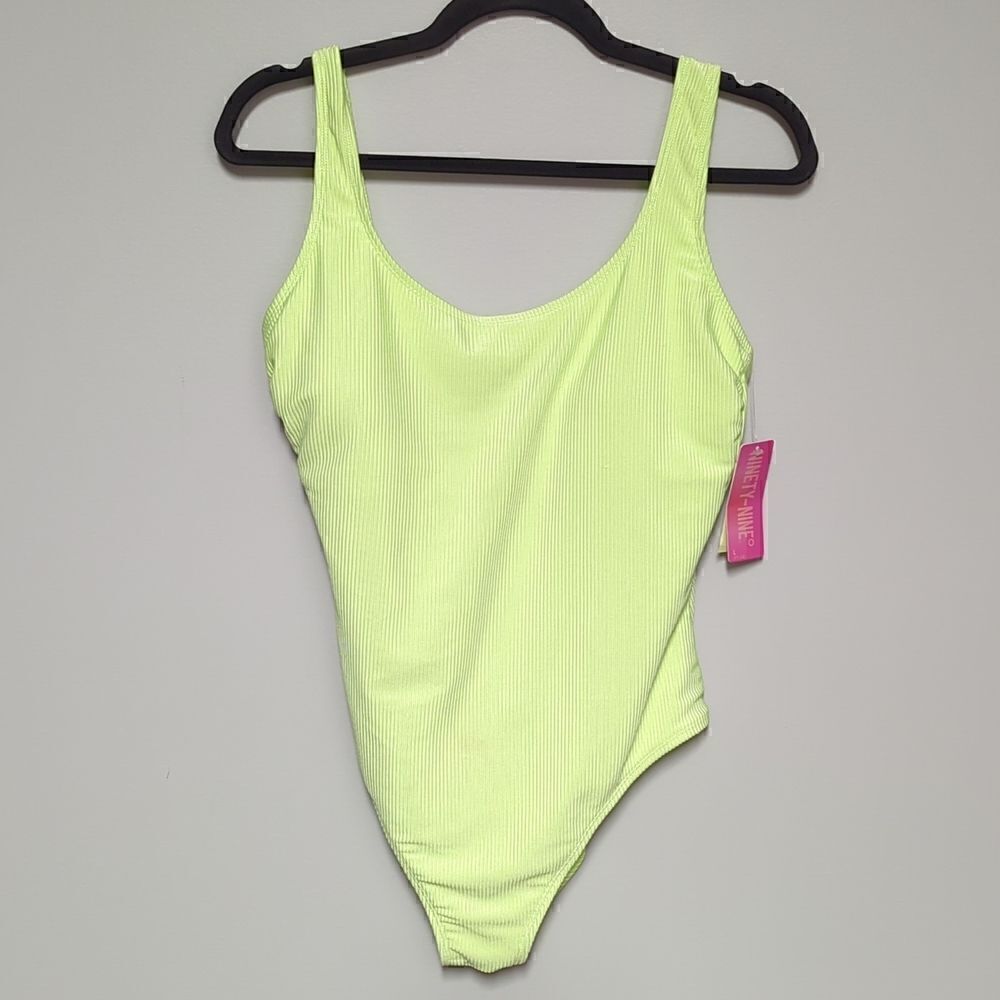 NWT Ninety Nine Degrees Green One Piece Swimsuit